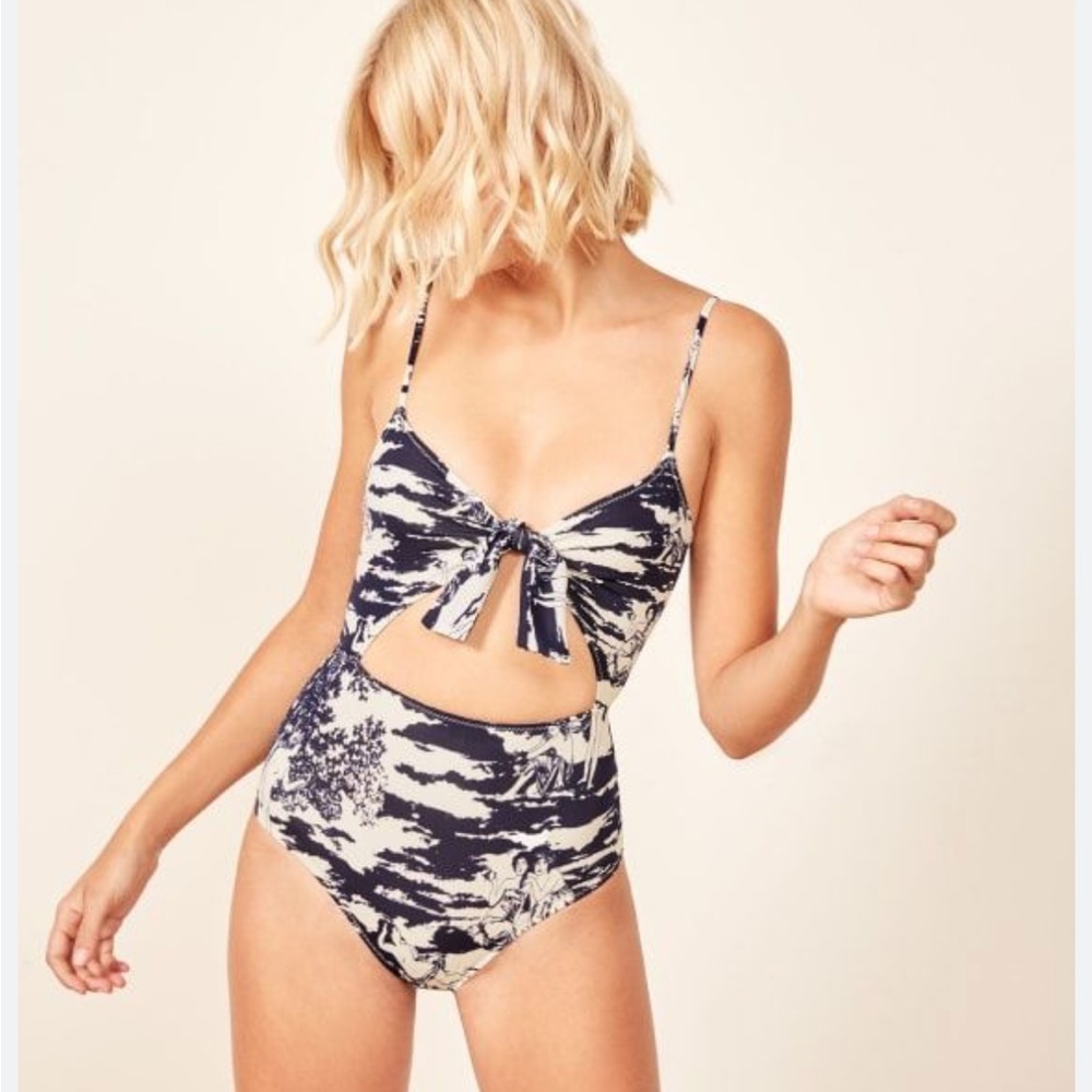 Reformation Toile Swimsuit sz 10